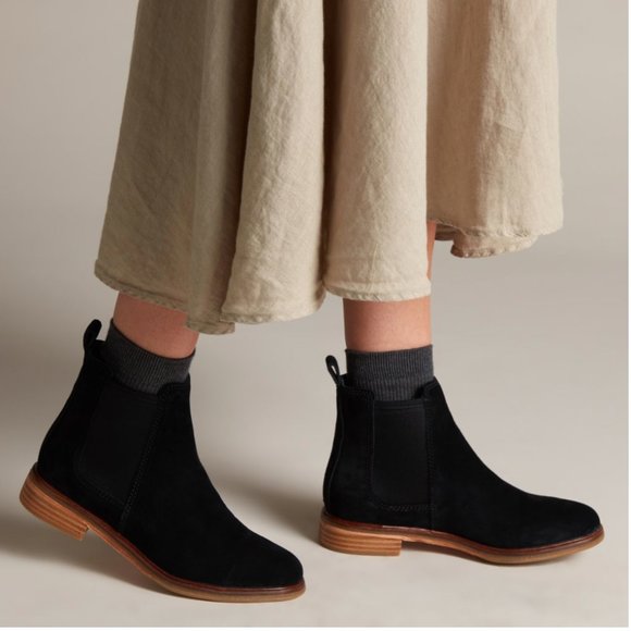 Clarks Shoes - Clarks Clarkdale Arlo Chelsea Black Booties